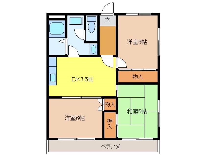 間取図 第10メゾンエステルナ