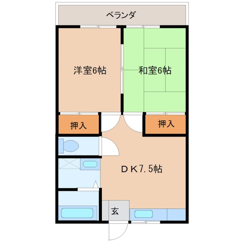 間取図 メゾンヒラカワ