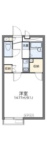 レオネクストムカイハラII 1Kの間取り