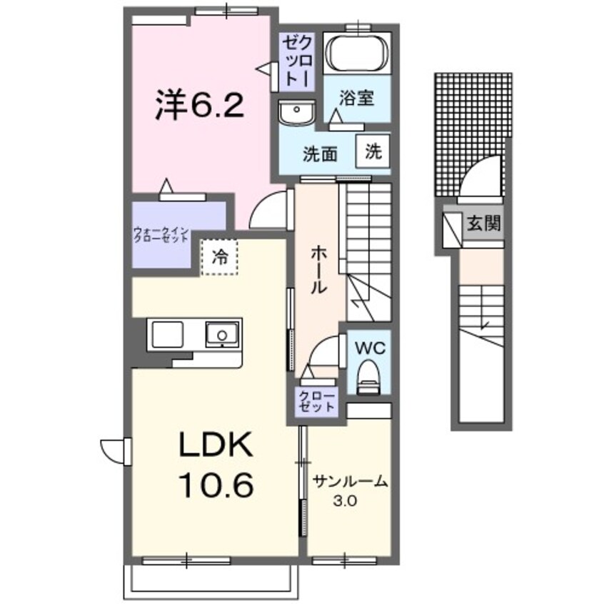 間取図 カーサ・フォーリスト