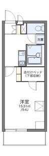 レオパレスソレイユ柏I 1Kの間取り