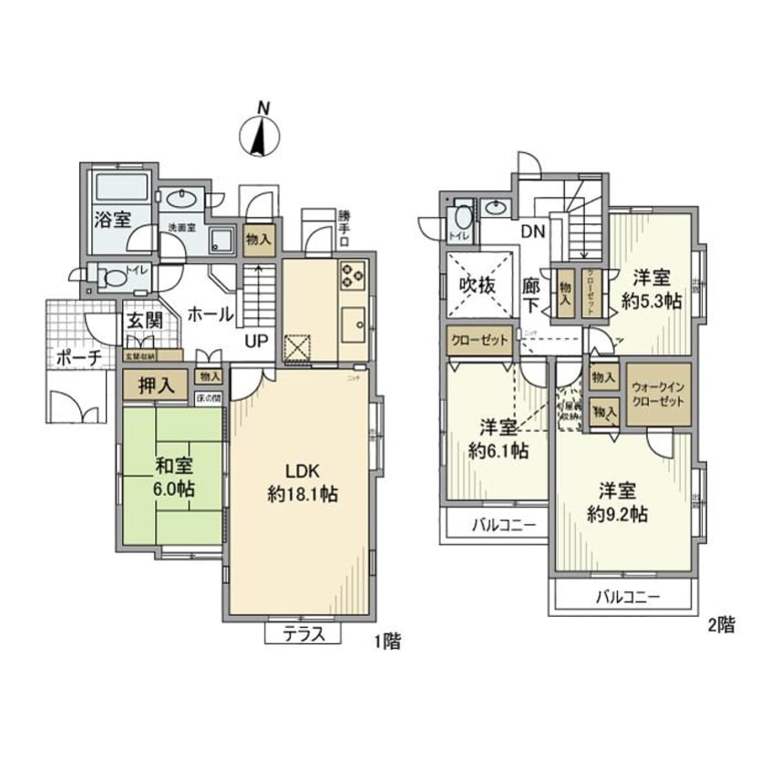 間取図 常磐線/我孫子駅 徒歩9分 築24年