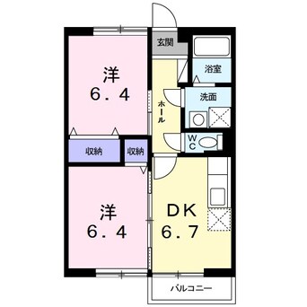 間取図 エバーリッチヒルズ