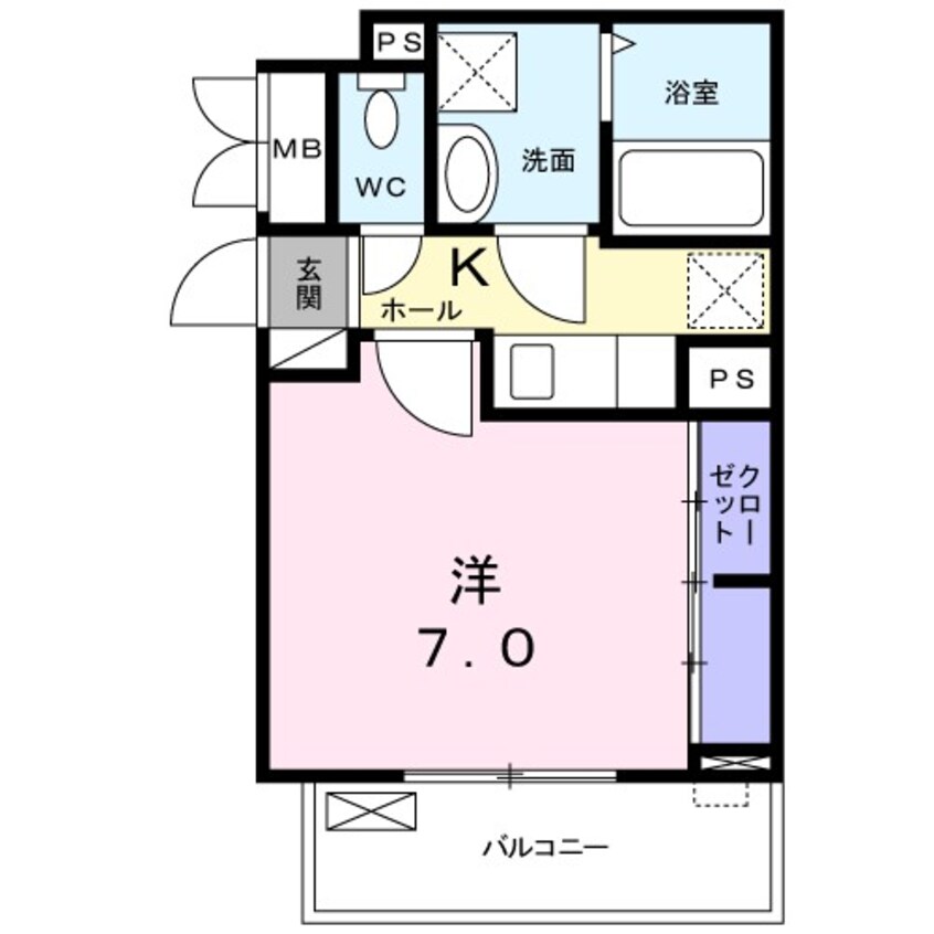 間取図 クレール　パル