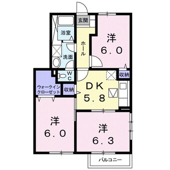 間取図 ソレアード・フロレスタII