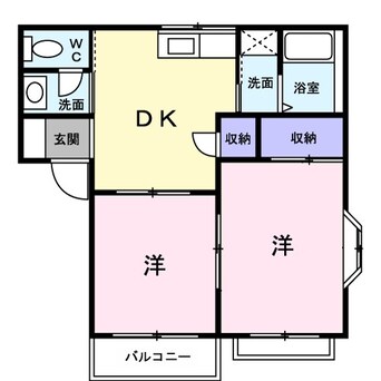 間取図 メゾン湖北台Ａ