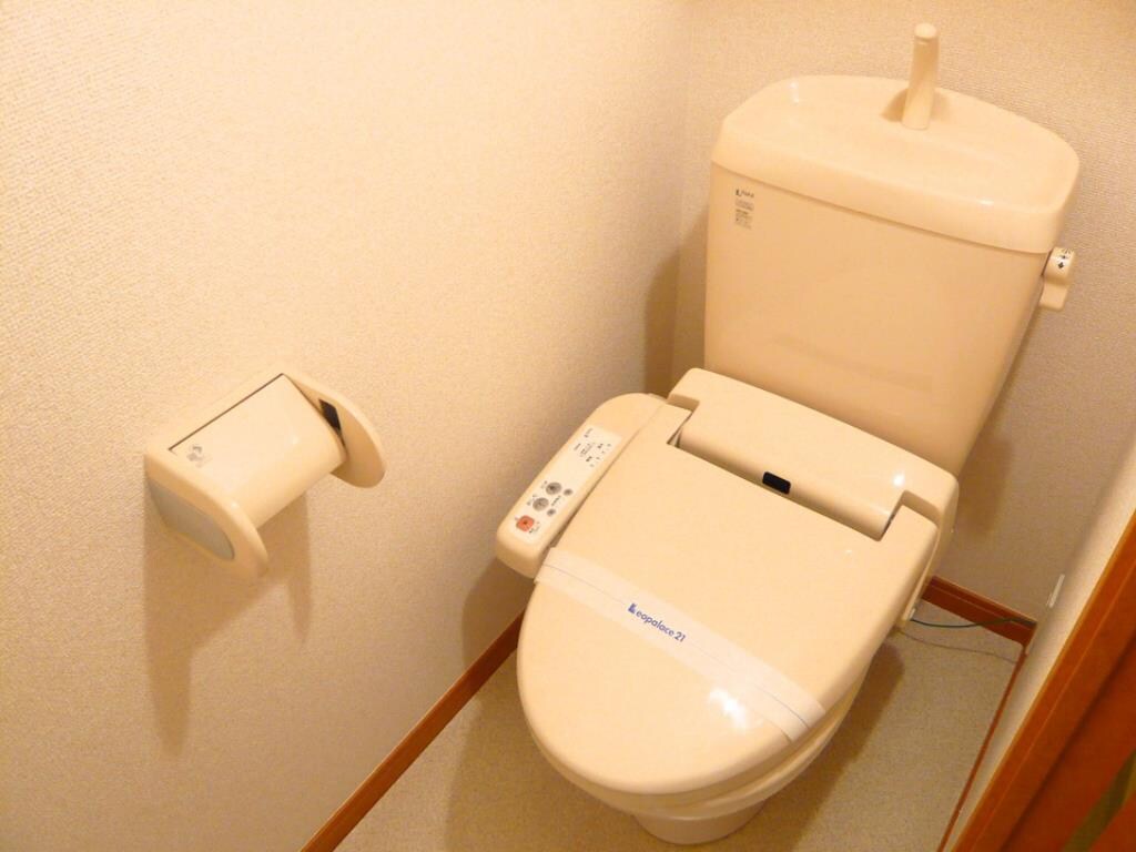 温水洗浄便座付きのトイレです。 レオパレスＡＬＦ