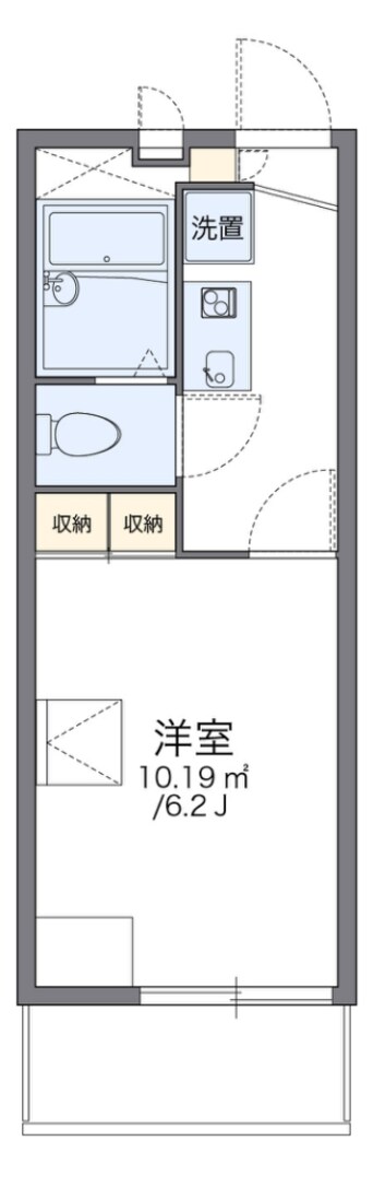 間取図 レオパレスシェソワII