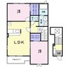 オーブ・エトワール 2LDKの間取り