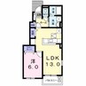 ＲＥＮ　VI 1LDKの間取り