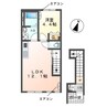 ジャンシアヌ 1LDKの間取り