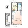 ジャンシアヌ 1LDKの間取り