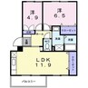 パークヒルズ 2LDKの間取り