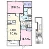 ガーデナーズ　サン 2LDKの間取り