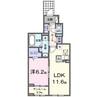 ココ　ラ　フェリーチェＢ 1LDKの間取り
