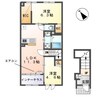 ノイエプルーシア 2LDKの間取り