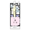 ソルス・おおたか 1Kの間取り