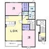 オーブ・エトワール 2LDKの間取り