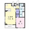 ソルス・おおたか 1LDKの間取り