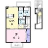 リトル・シャトウＹ 1DKの間取り