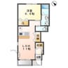 ランシール 1LDKの間取り