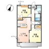 クレメント駒木Ａ 2LDKの間取り