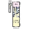 セントラーレ　パルク壱番館 1LDKの間取り
