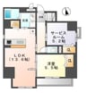 ラフィネ　柏 1LDK+Sの間取り