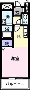 サニーメゾン１ 1Rの間取り