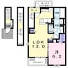 アレックス 1LDKの間取り