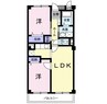 サンヒルズ柏Ｂ 2LDKの間取り