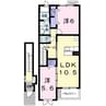 アルバシエロI 2LDKの間取り