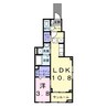ココ　ラ　フェリーチェＡ 1LDKの間取り