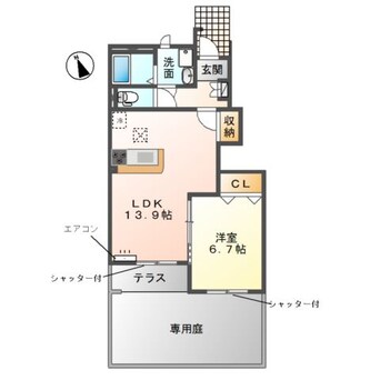 間取図 Ｃｌｏｃｈｅｔｔｅ・Ａ　～クロシェット・Ａ～