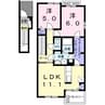 フェアリー・ローズIII 2LDKの間取り