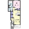 ドリームI 1LDKの間取り