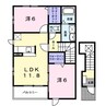 ブロードシティ　Ｄ棟 2LDKの間取り