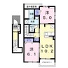 シャルマン　コリーヌ 2LDKの間取り