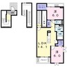 アンソレイエ天王台II 2LDKの間取り