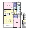 エレガンスブライト　Ｋ 2LDKの間取り