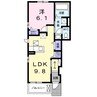 メルシープラザVII 1LDKの間取り