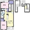 グラシア 2LDKの間取り