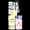 エスポワール５ 1LDKの間取り