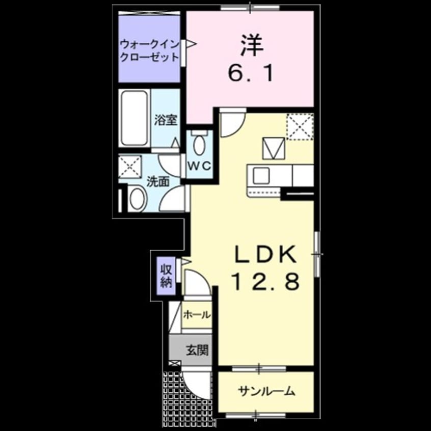 間取図 オーチャードＤ