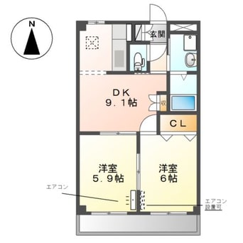 間取図 クレイスヴィラ