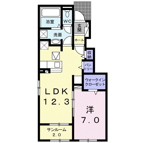 間取り図 パレスアリオン我孫子Ｄ