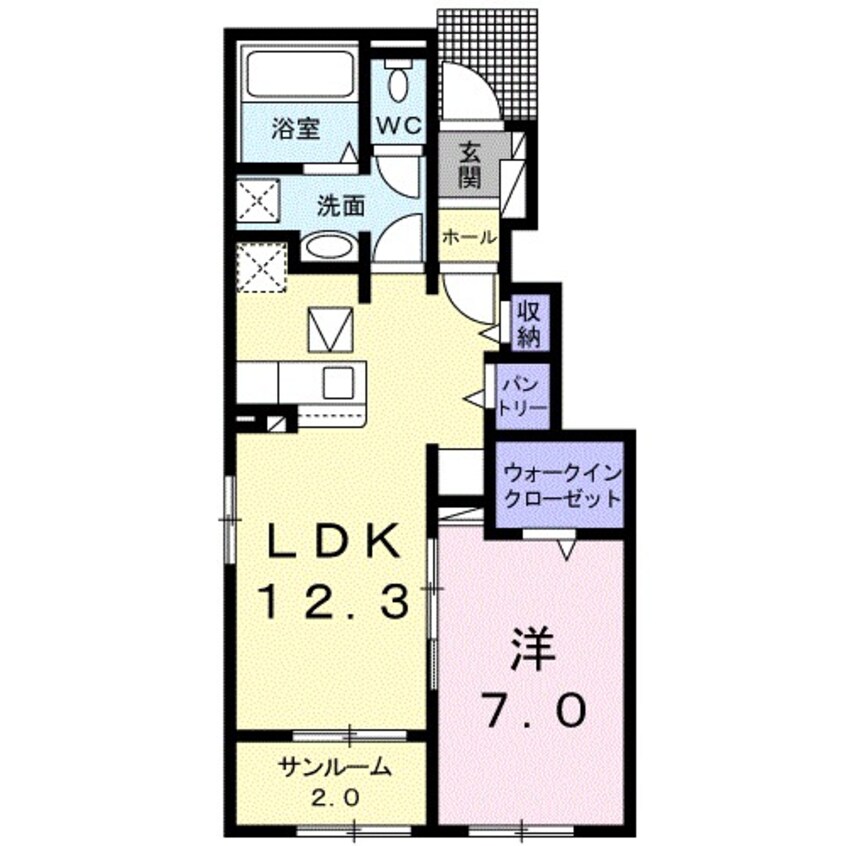 間取図 パレスアリオン我孫子Ｄ