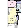 ブリーズ　Ｋ 1LDKの間取り