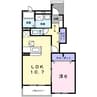 セレーノII 1LDKの間取り