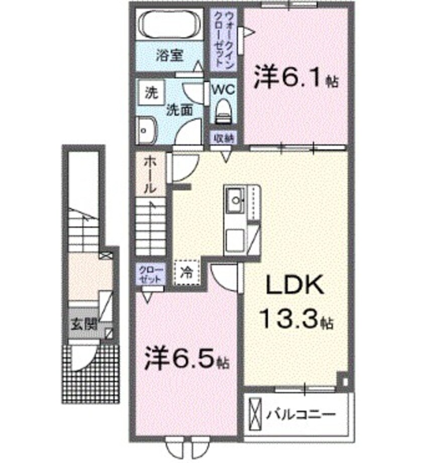 間取図 エスタブレＢ